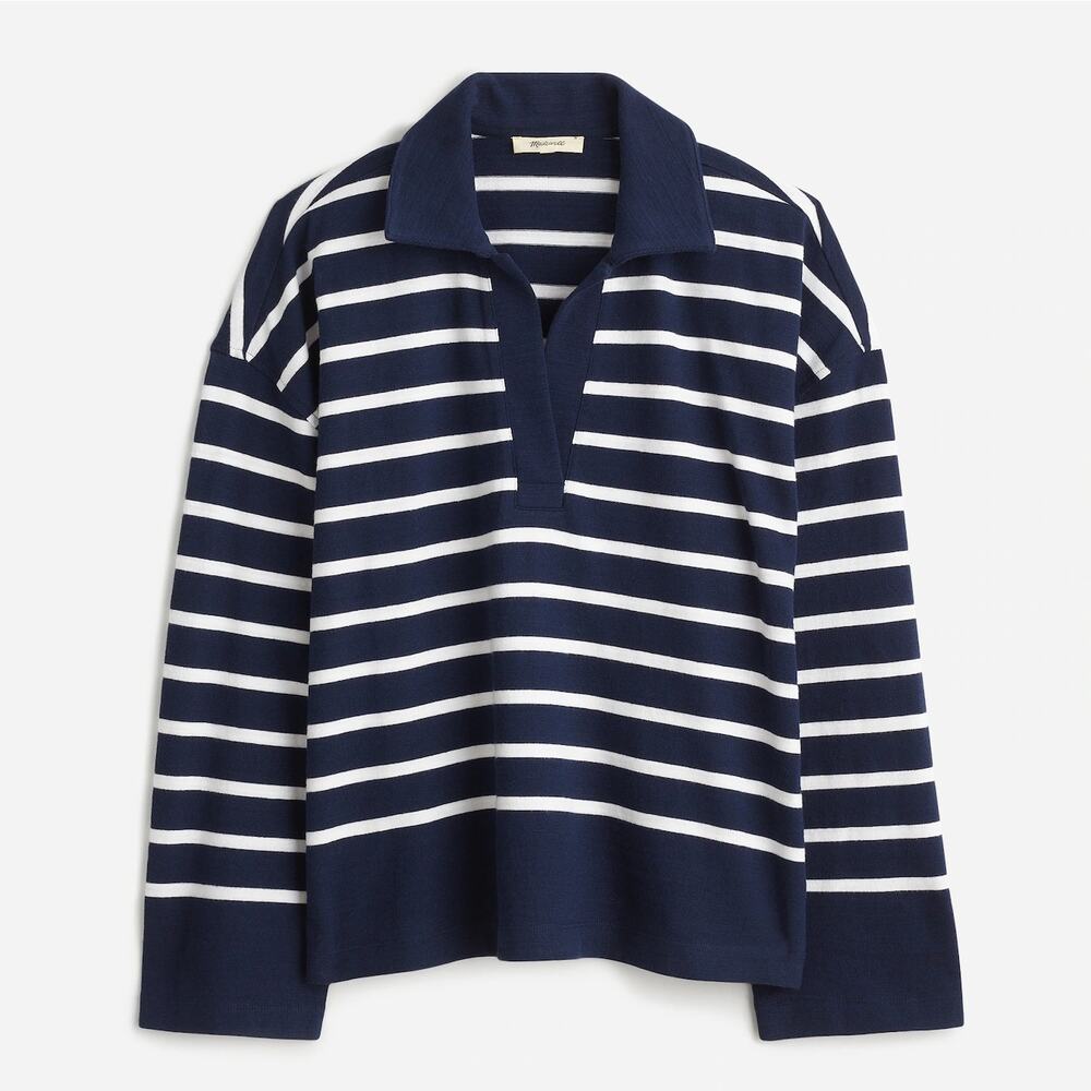 NWT Madewell Rugby Polo Tee, Size Large